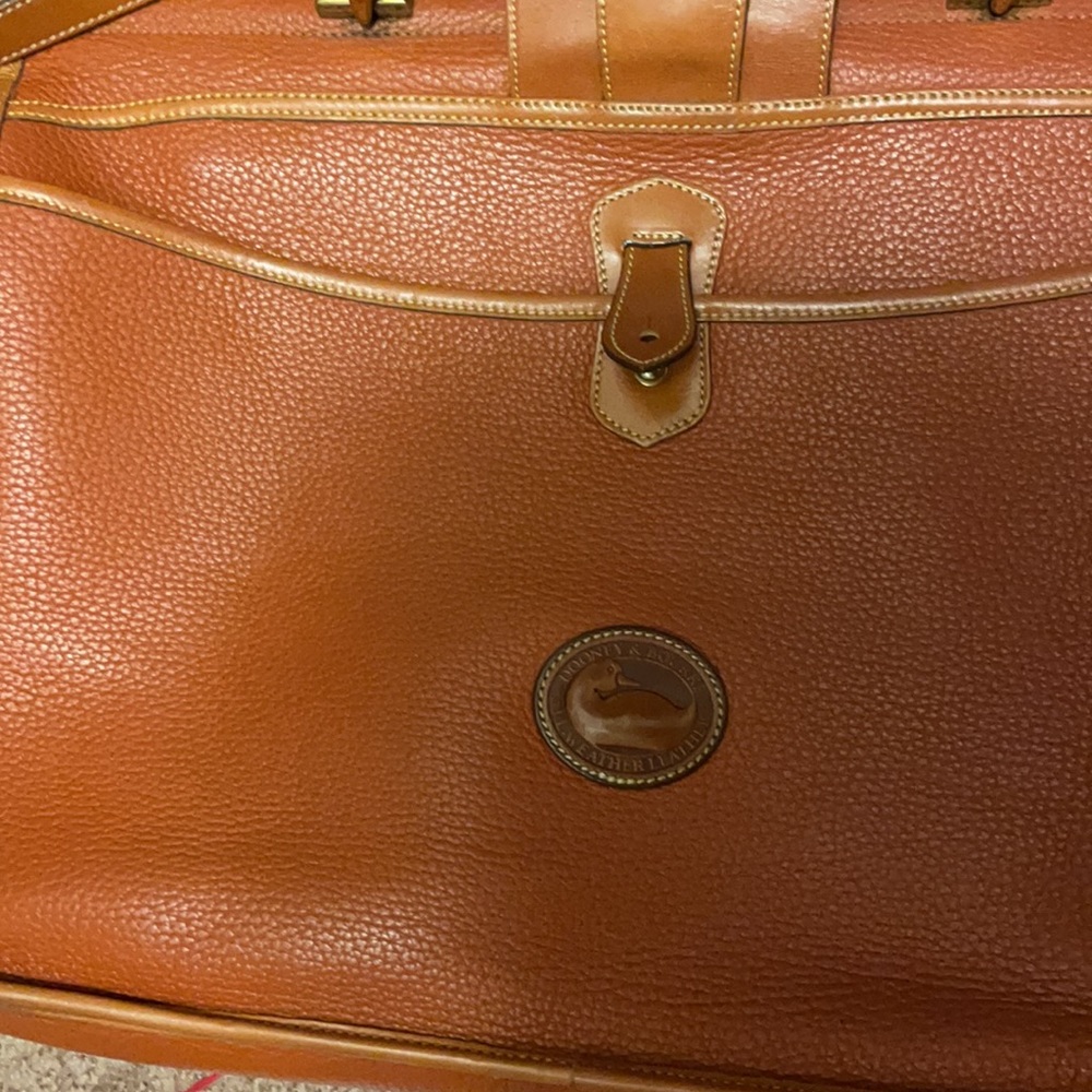 EVC Dooney & Bourke British Tan Briefcase - Picture 2 of 12